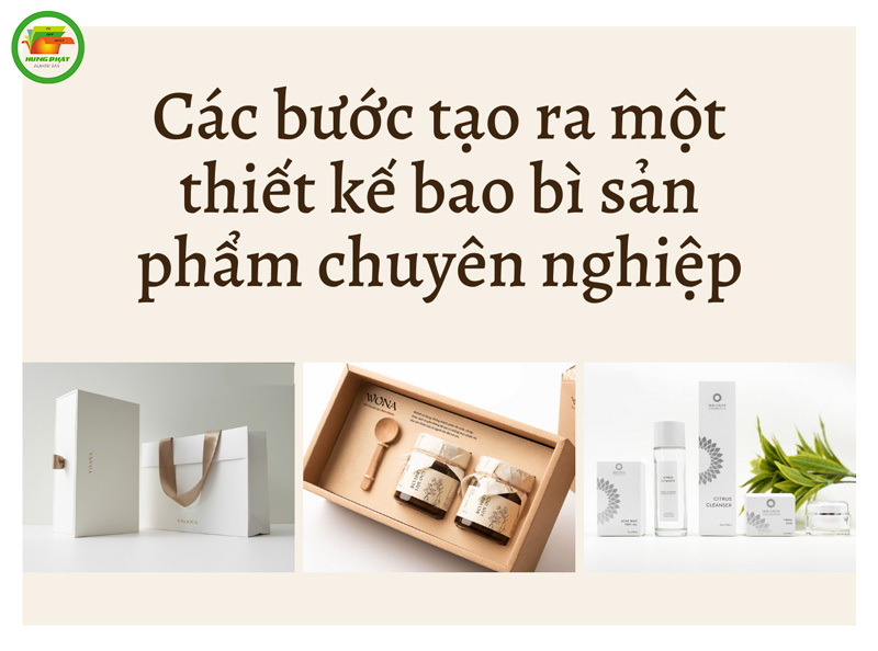 Các bước thiết kế bao bì đẹp